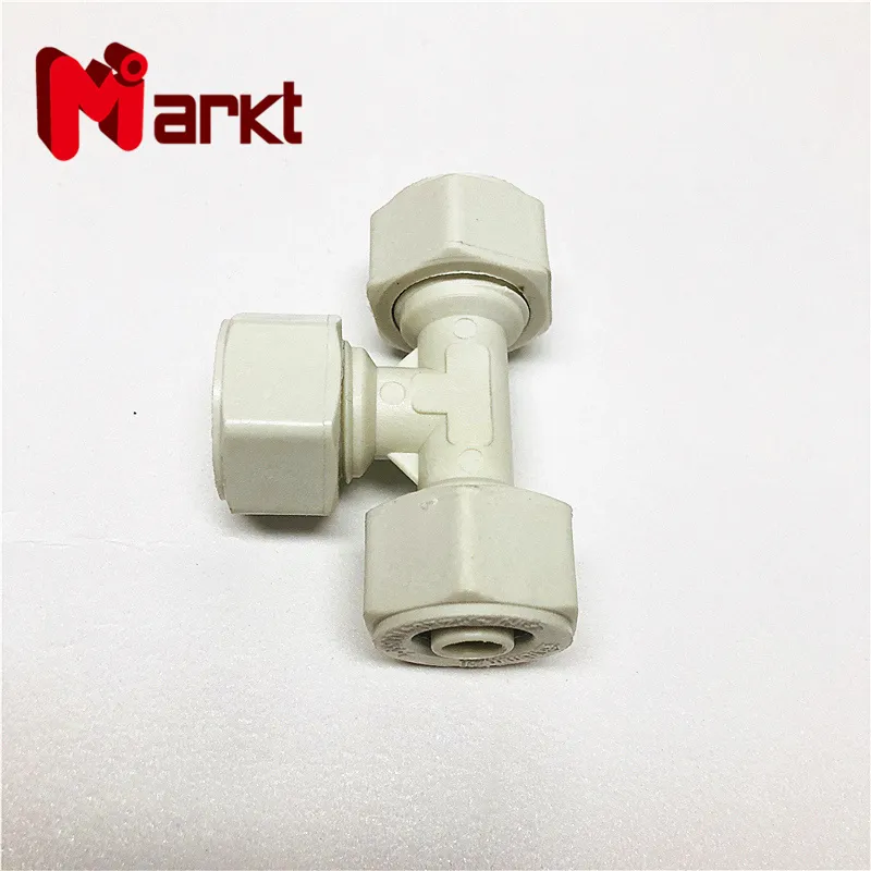 Nylon PA Fittings 3way Tee Pipe Connect for Pex Pipe