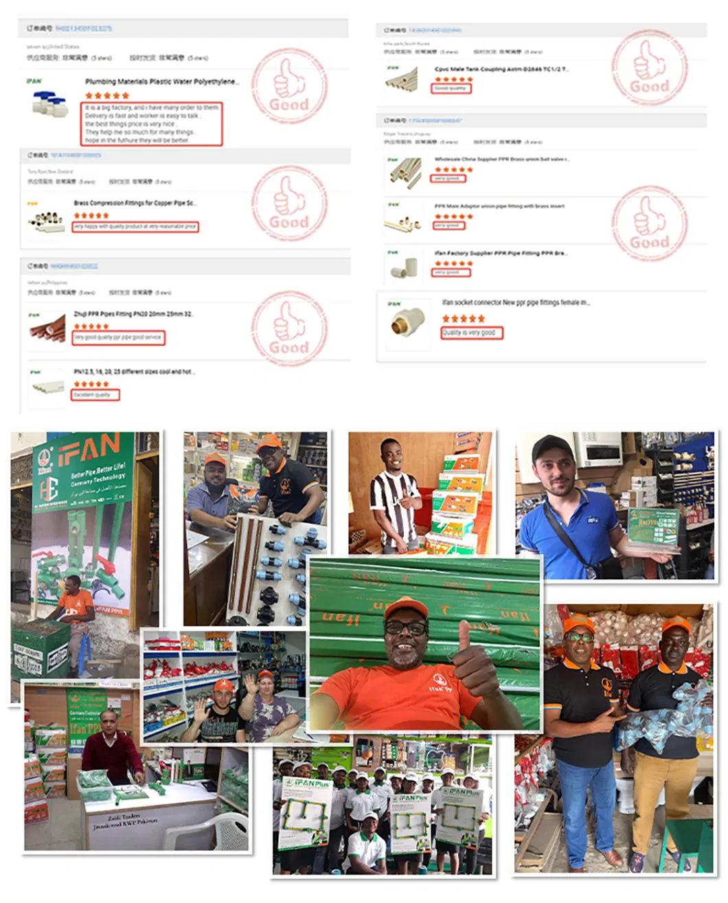 Ifan Plumbing Water System Cream Color PVC Tube CPVC Water Pipe