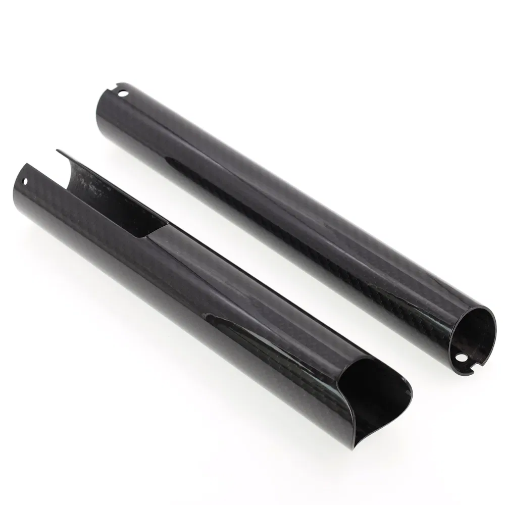 Custom Made Roll Wrapped Matte and Glossy Twill Plain Weave or Braided Carbon Fiber Tubes