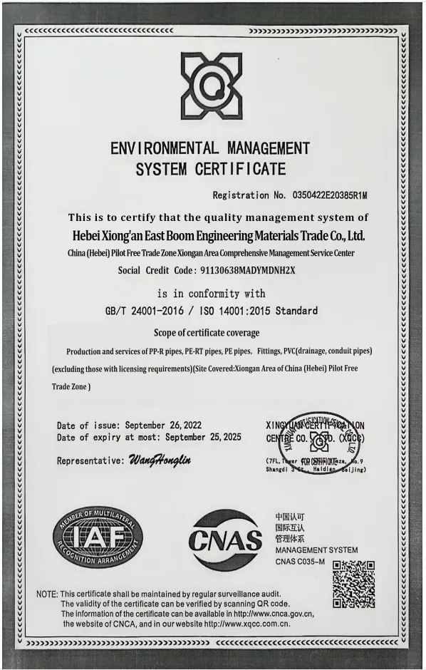 UPVC/PVC Pipe Plastic Water Pipe Water Supply Drainage Irrigation Plumbing