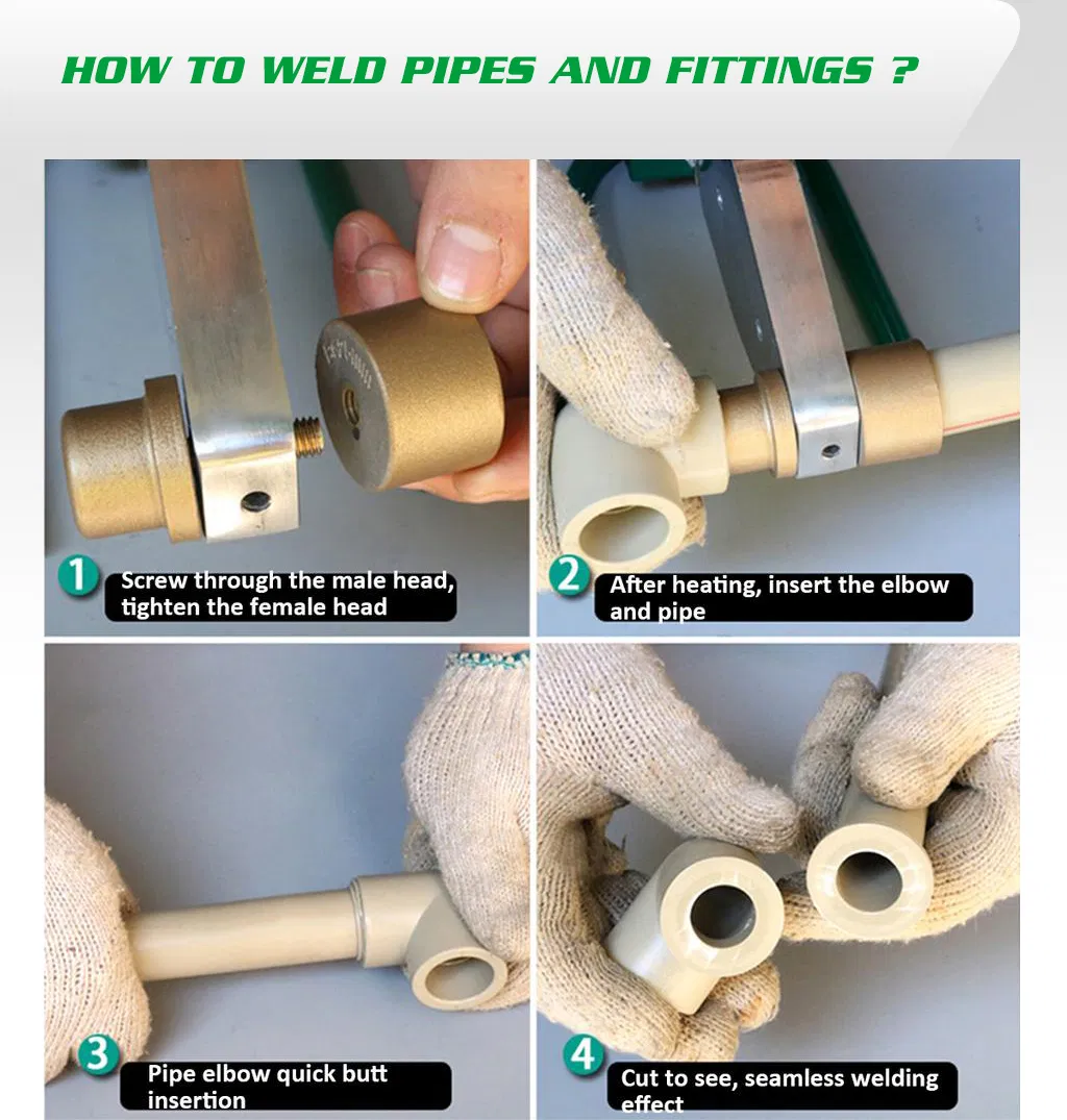 Factory Export PPR Fittings Pipes and Reducing Fittings 20-110mm PPR Coupling Color PPR Pumbling Fittings