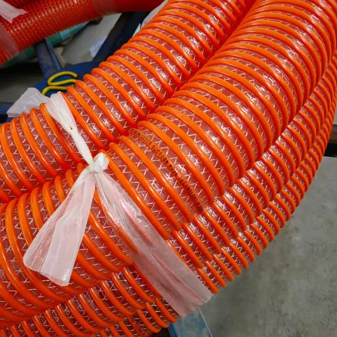 10 Inch Corrugated PVC Spiral Sewage Sand Sludge Trash Suction Hose Pipe