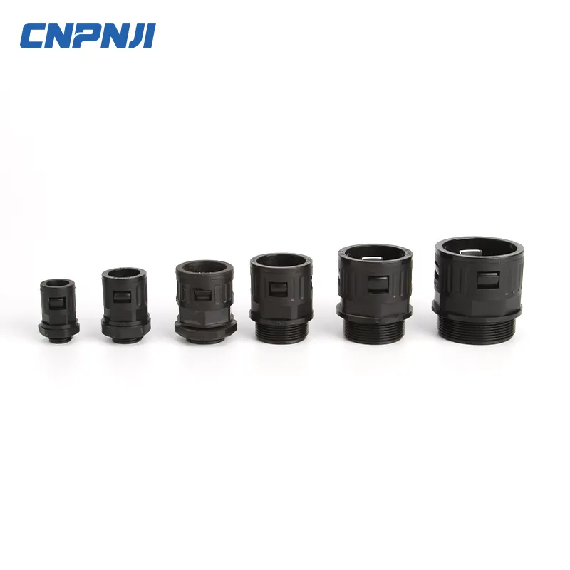 High-Quality PA Nylon Corrugated Pipe Connector Plastic Waterproof PE Threading Pipe Wave Pipe Fast 