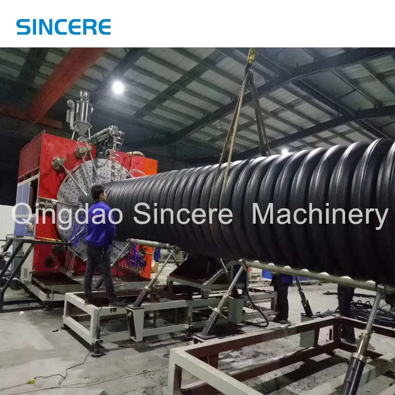 HDPE Inner Rib Enhanced Corrugated Pipe Production Line, Double-Walled Spiral Machine HDPE Inner Rib Enhanced Corrugated Pipe Production Line, Double-Walled Spiral Machine