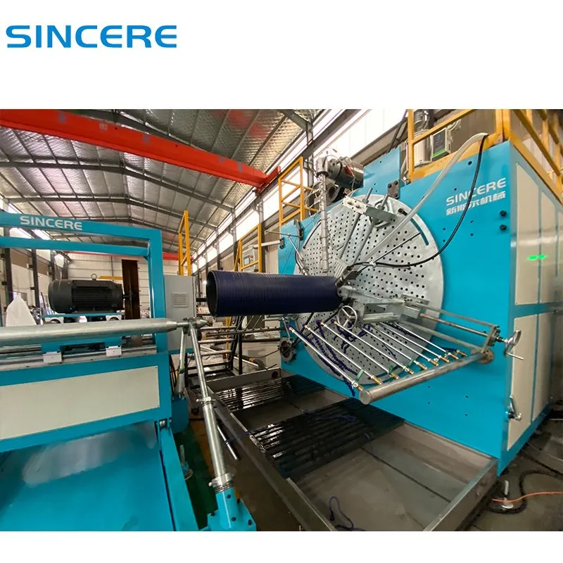 Large Diameter 3m 4m Double Structural Hollow Profiled Wall Spiral Winding Weholite Pipe Extrusion P