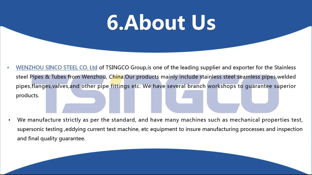 304/304L Semiconductor Tubing Stainless Steel Sanitary Seamless Pipe with ABS Mirror Surface