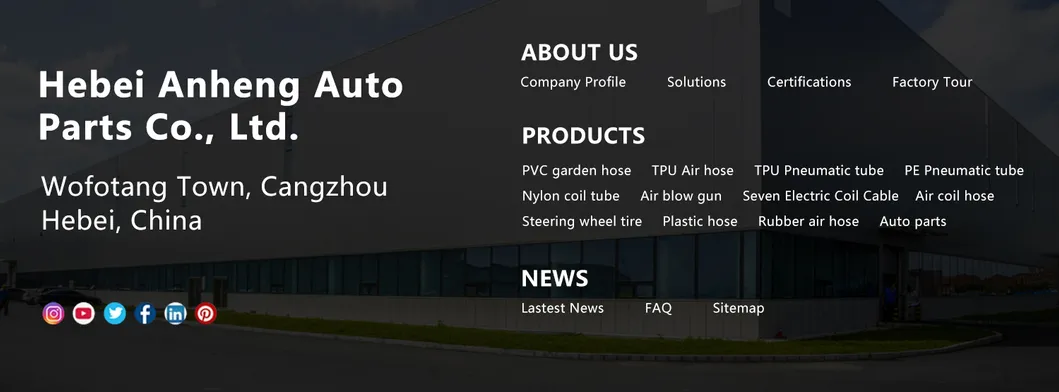 1/4" 3/8" Strong Toughness PA6 Nylon Tubing for Fog System Connector Nozzle Hot of Sale