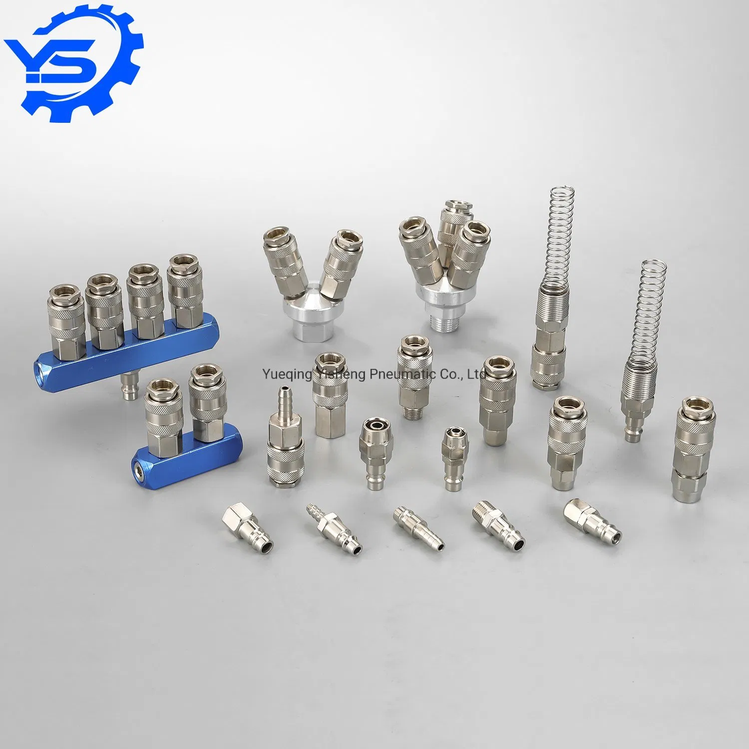 C-Type Iron Brass Pneumatic Couplers Quick Release Coupling Pipe Connect Hydraulic Air Fitting Quick