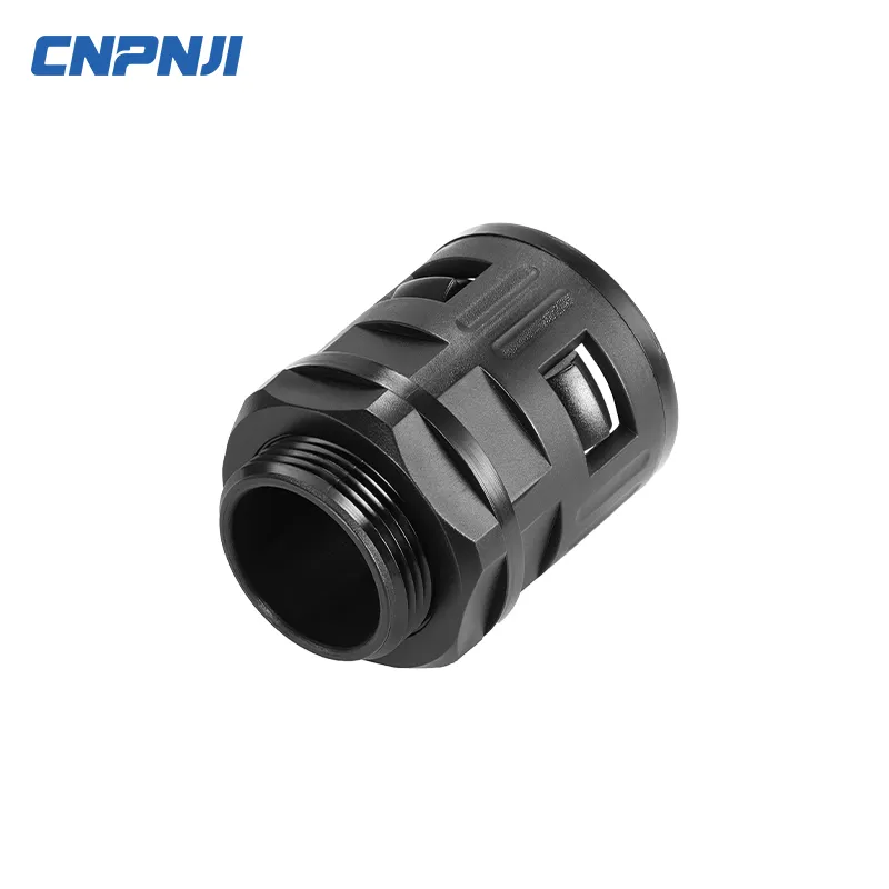 PA Nylon Corrugated Pipe Connector Plastic Threading Hose Connector Quick Coupling Fixed Fittings
