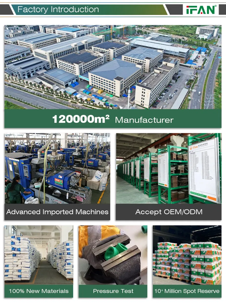 Ifan Water Tube Elbow ISO 15874 PPR Pipe Fitting