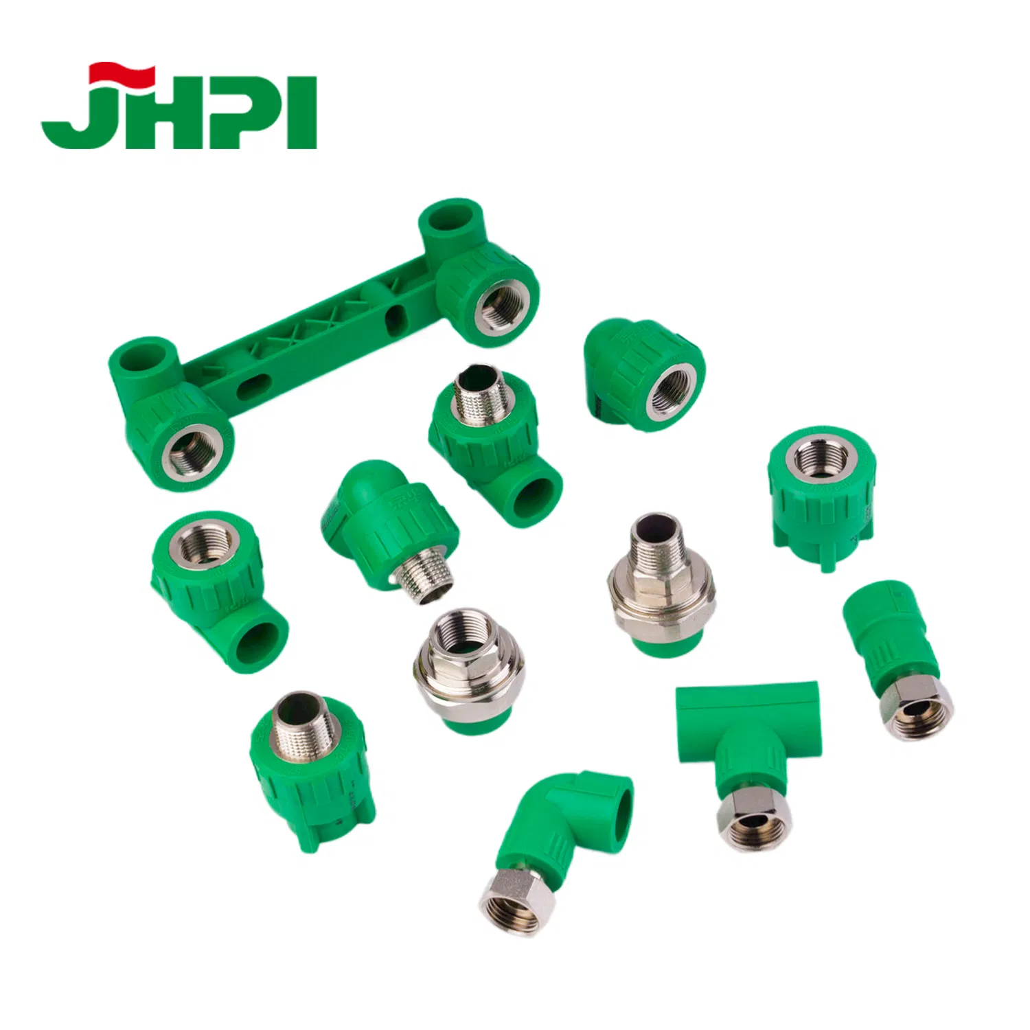 ODM Green White Orange 20-110mm PPR Elbow/Tee/Valve PPR Plastic Pipe Fittings for Water Piping