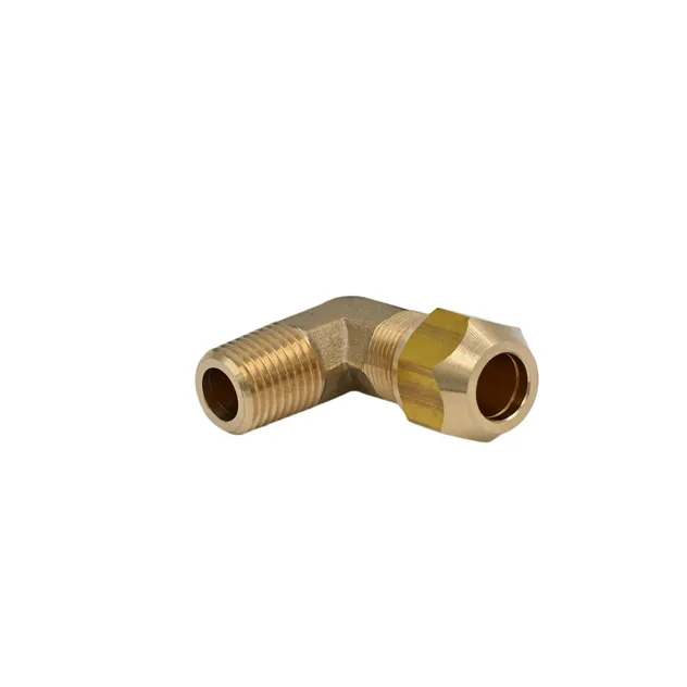 Metal Brass Compression Fitting Ferrule Type Air Brake System Nylon Pipe Joint