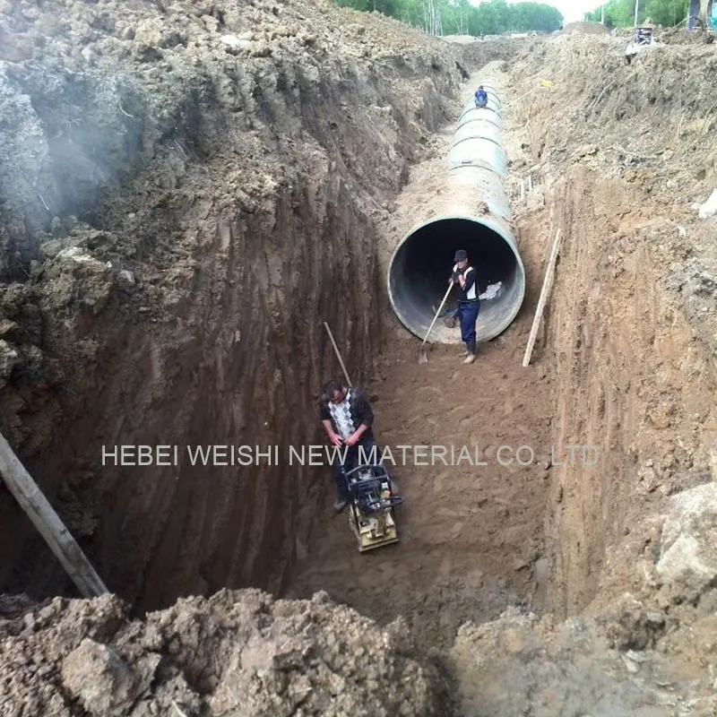 Suitable for Underground or Above-Ground Installation FRP Pipes for Environmentay Irrigation Water P