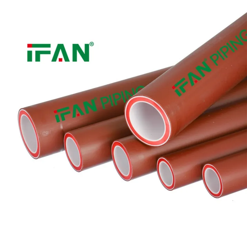 Ifan Factory Supply Customized Pph Water Pipe 1/2"-2" Pph Plumbing Brown Plastic Pph Water