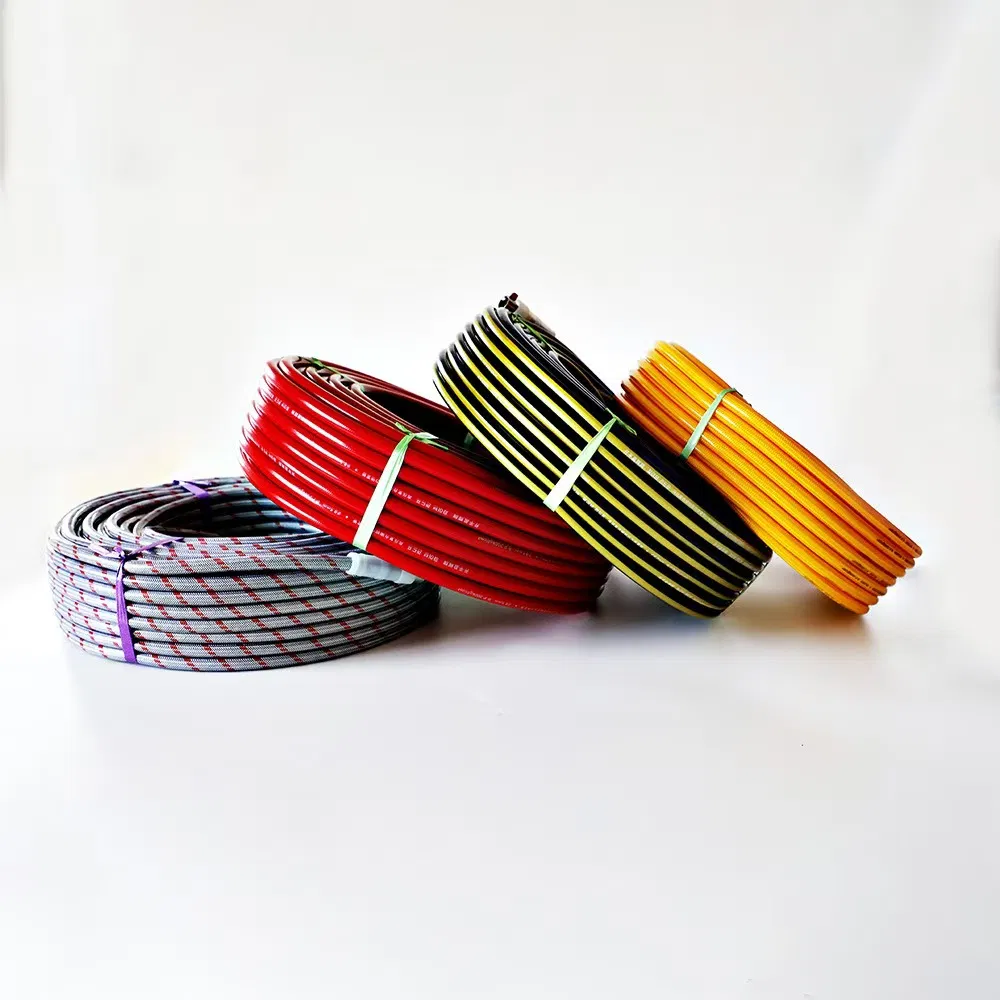 High Pressure Flexible Air Hose 8.5*14mm 200bar Agriculture Chemical Spraying Weaved PVC Spray Hose 