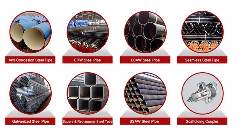 DIN1715 DN1626 DN40 DN60 Hot DIP Galvanized Steel Pipe Steel Structural Tube for Bunker House