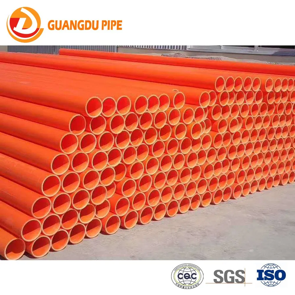 Orange Plastic Mpp Electrial Power Cable Protection Sleeve Pipe