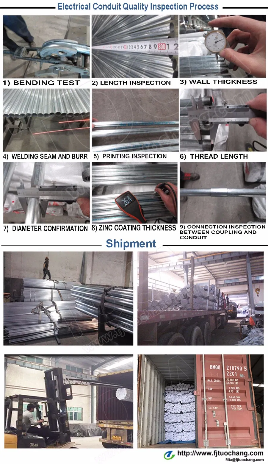 Zinc Coated IMC/ Rgd Electrical Conduit