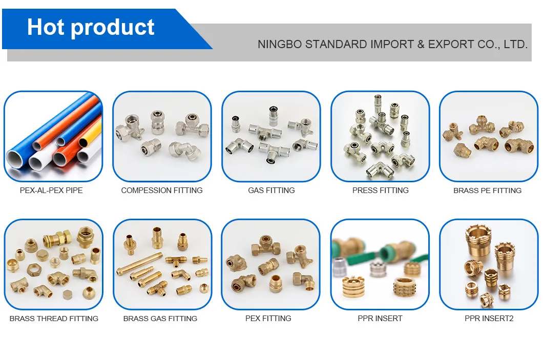 PPR Fittings with Strong Brass Insert PPR Insert and PVC Insert for Water Distribution