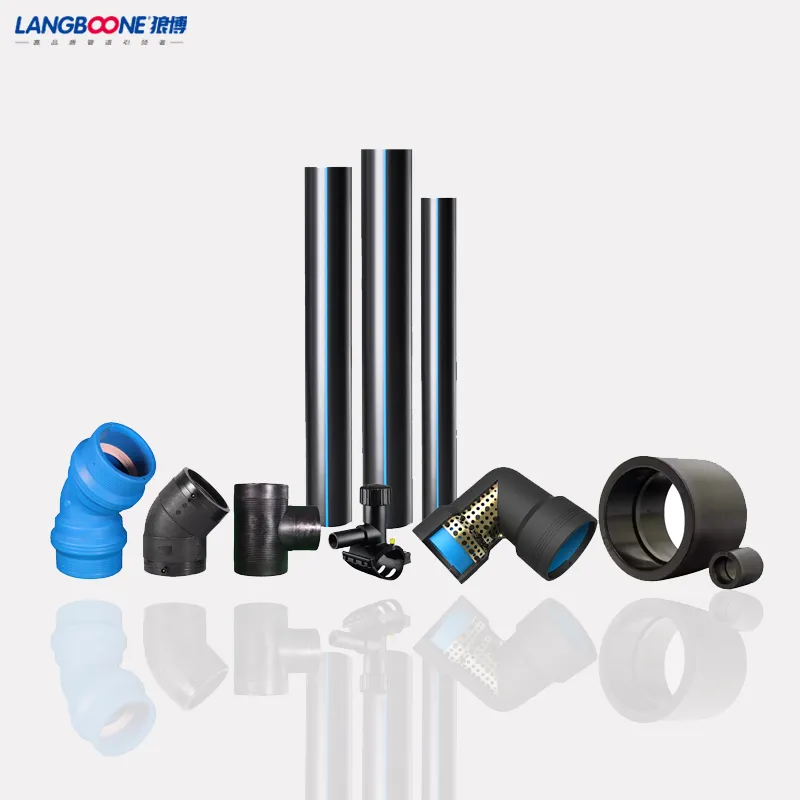 Butt Welding PE100 Black Pipe Plastic Coupling Fitting