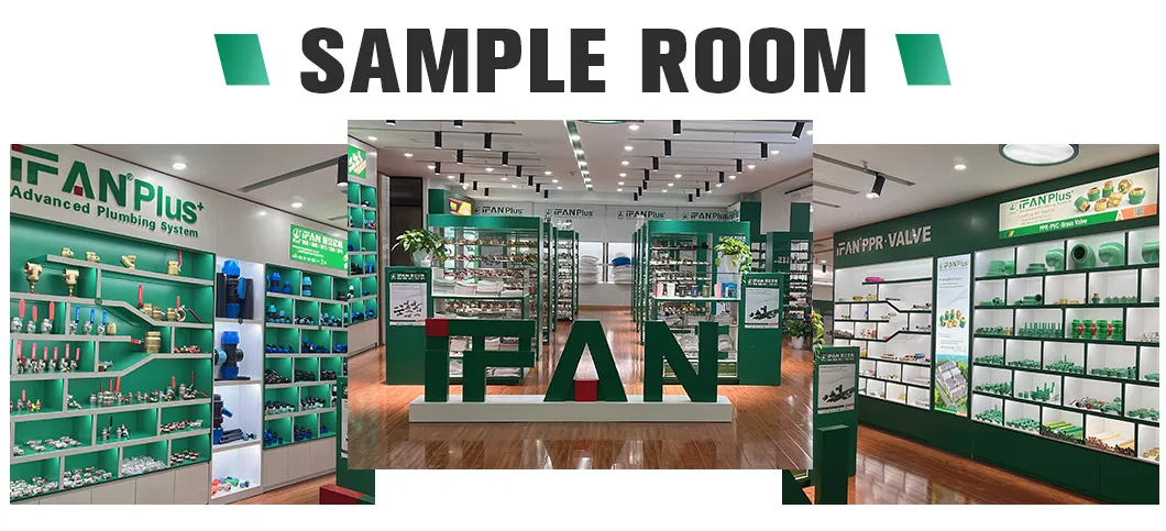 Ifan GB/T 18742 PPR Water Pipe Fittings 20-125mm PPR Fittings Green and White Color Brass PPR Pipe Fitting