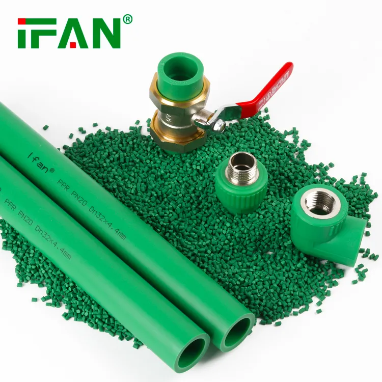 Ifan Factory Original PPR Pipe Fitting 20mm 110mm Pn25 Male Union Socket Coupling Water Connect