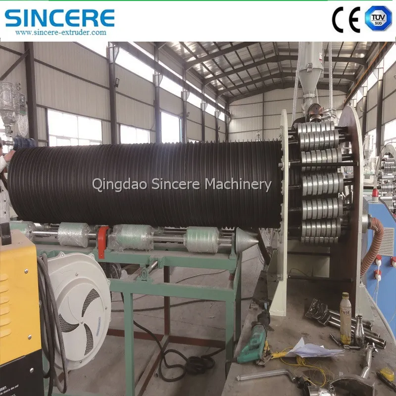 HDPE Hollow Wall Spiral-Wound Pipe Manufacturing Machine