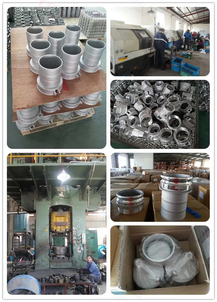 Stainless Steel/Aluminum/Brass/Aluminum/PP/Nylon Cam and Groove Fittings