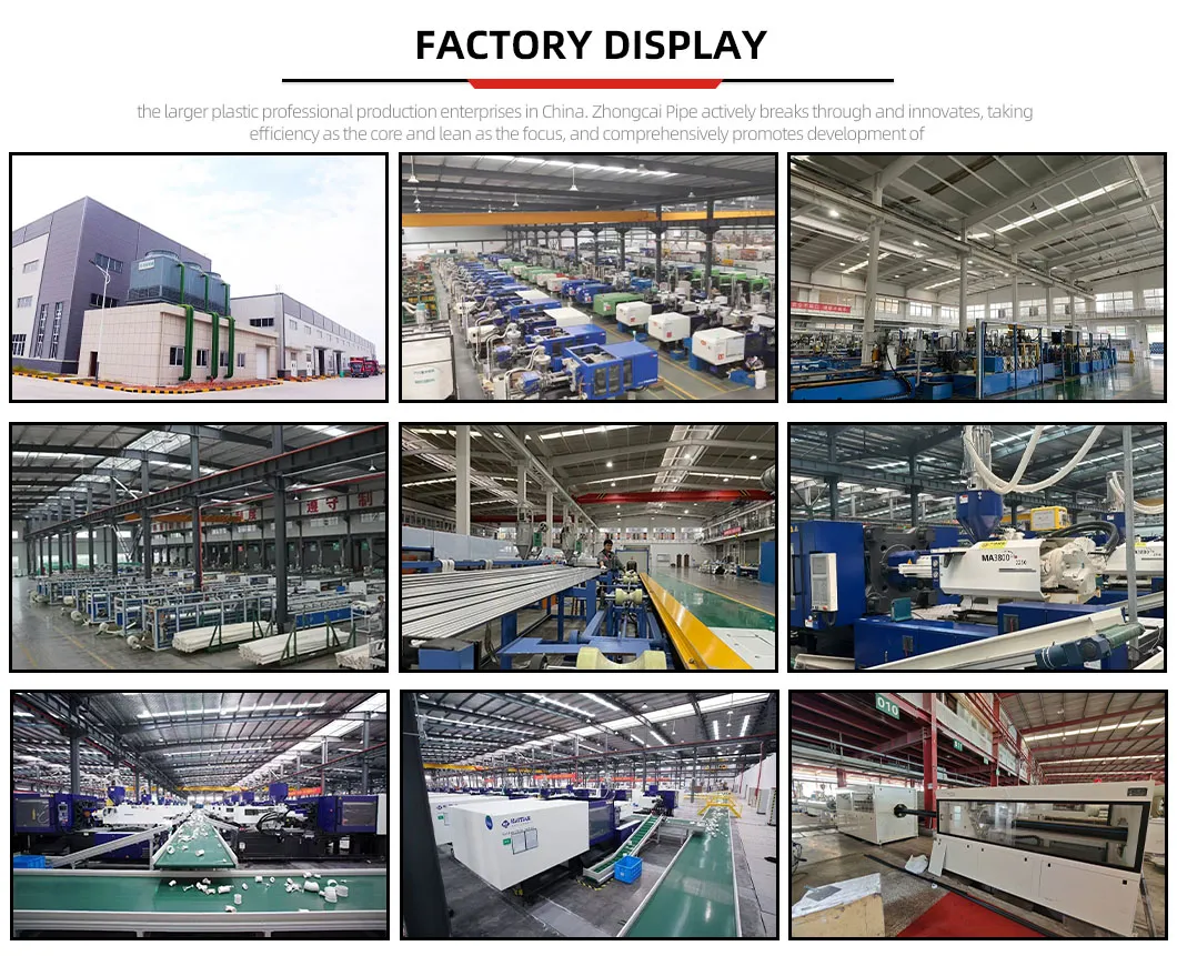 Community Water Supply Pipeline System Low Maintenance PVC PPR Plumbing Plastic Water Pipe Fitting