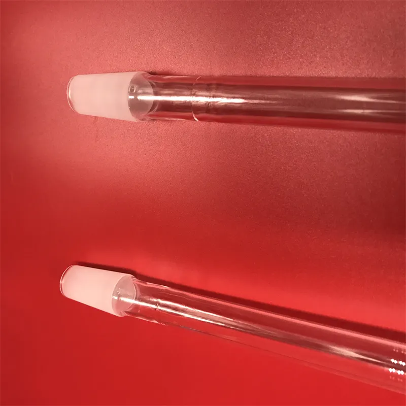 Heat Resistance Standard Ends Clear Fused Silica Quartz Glass Pipe