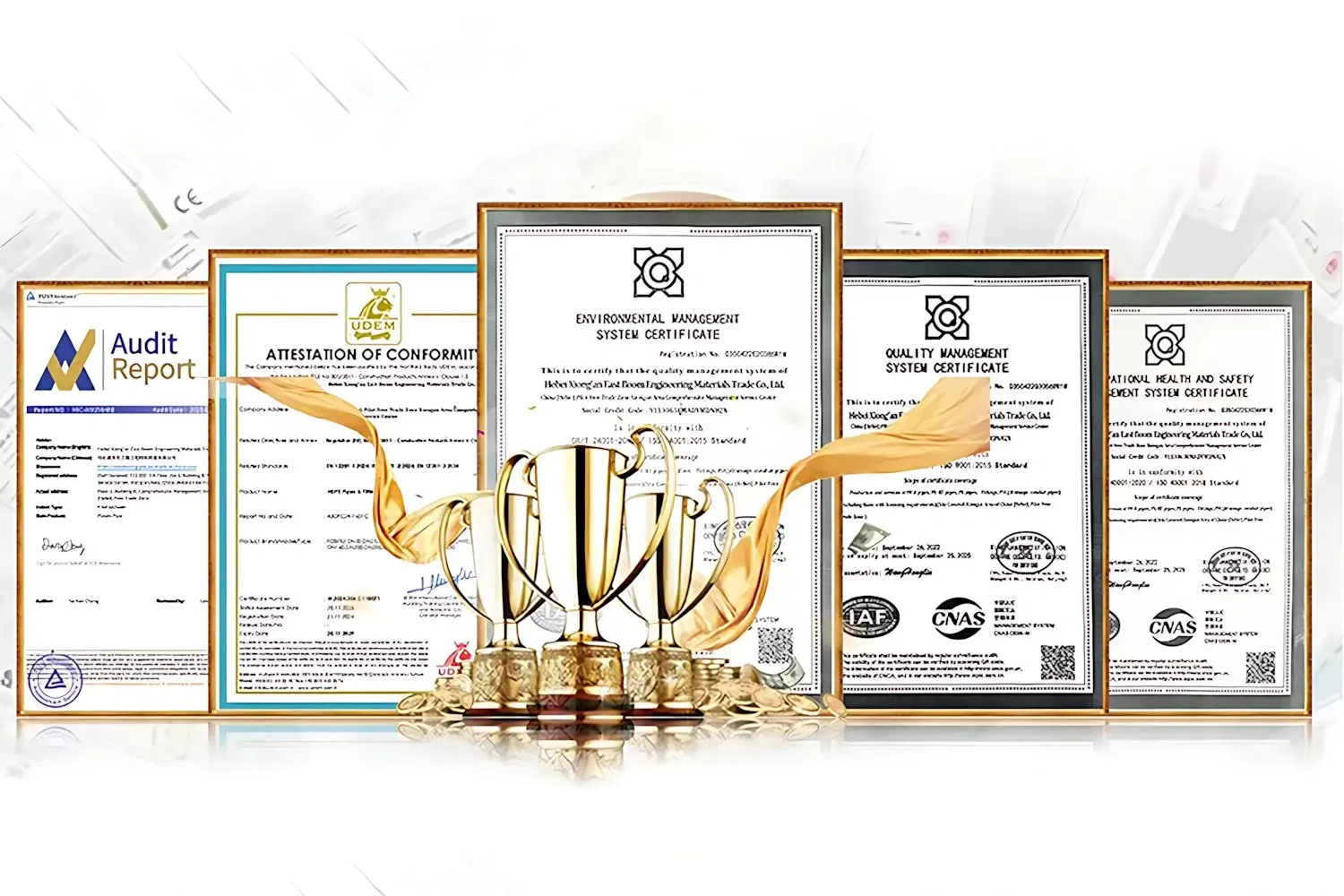 High Strength Socket Joint Electric Power Cable Pipe with Smooth Surface