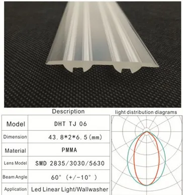 Plastic Extrusion Profiles and Pipes for PMMA Lamp Shade / PMMA Cover