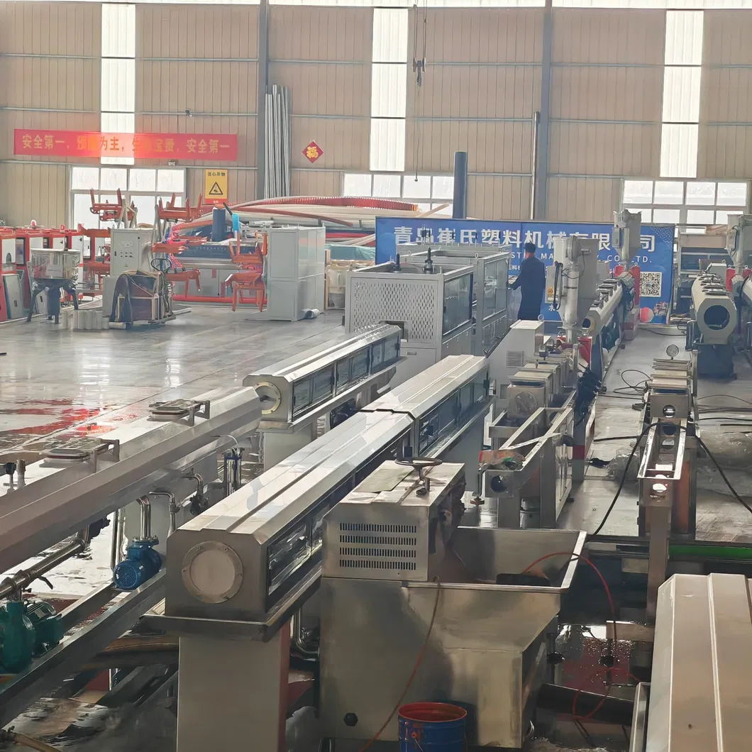 Fully Automatic 16-160mm PE Multi-Layer Pipe Extruder Production Line Producing ABC Multi-Layer Co-Extruded PE Pipes Making Machine