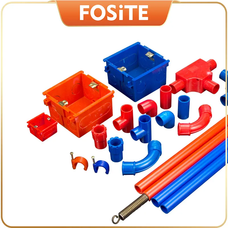 PVC Plastic White Insulation Flame Retardant Wire Pipe