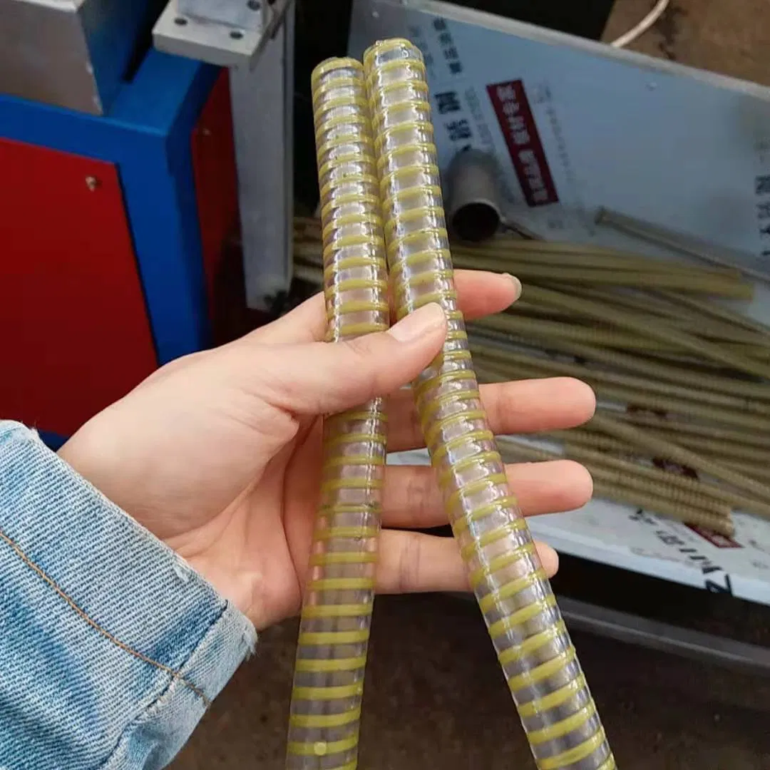 Manufacturer Customized PVC Plastic Reinforcement Spiral Pipe, Corrugated Pipe, Threaded Corrugated 