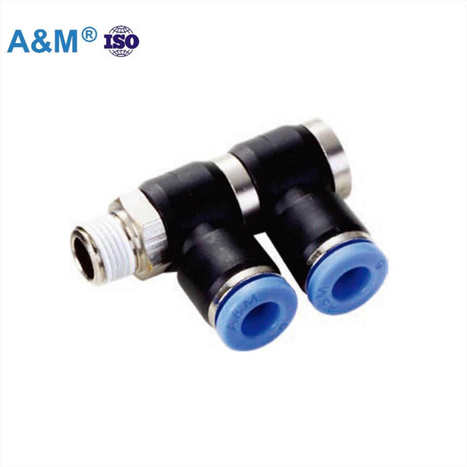 Premium Pneumatic Connectors Pd Plastic Copper Materials Pipe Fittings