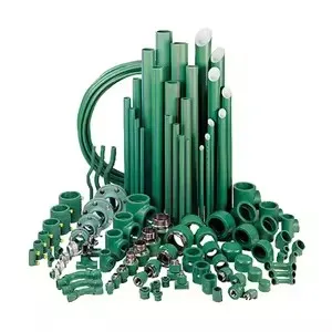 PPR Water Pipe with Customized Logo, Available in Green, White, Grey