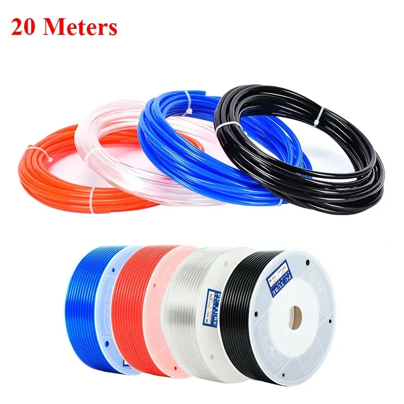 PU PE Rubber Nylon Pneumatic Hose 6mm 8mm High Pressure Tubing for Industrial Air Distribution Netwo