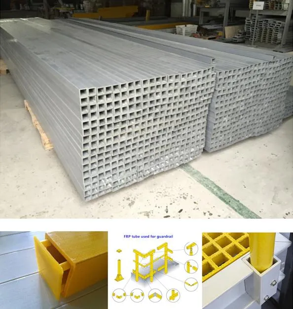 Cooling Tower FRP Pipe Fiberglass Tube FRP Pultruded Profile