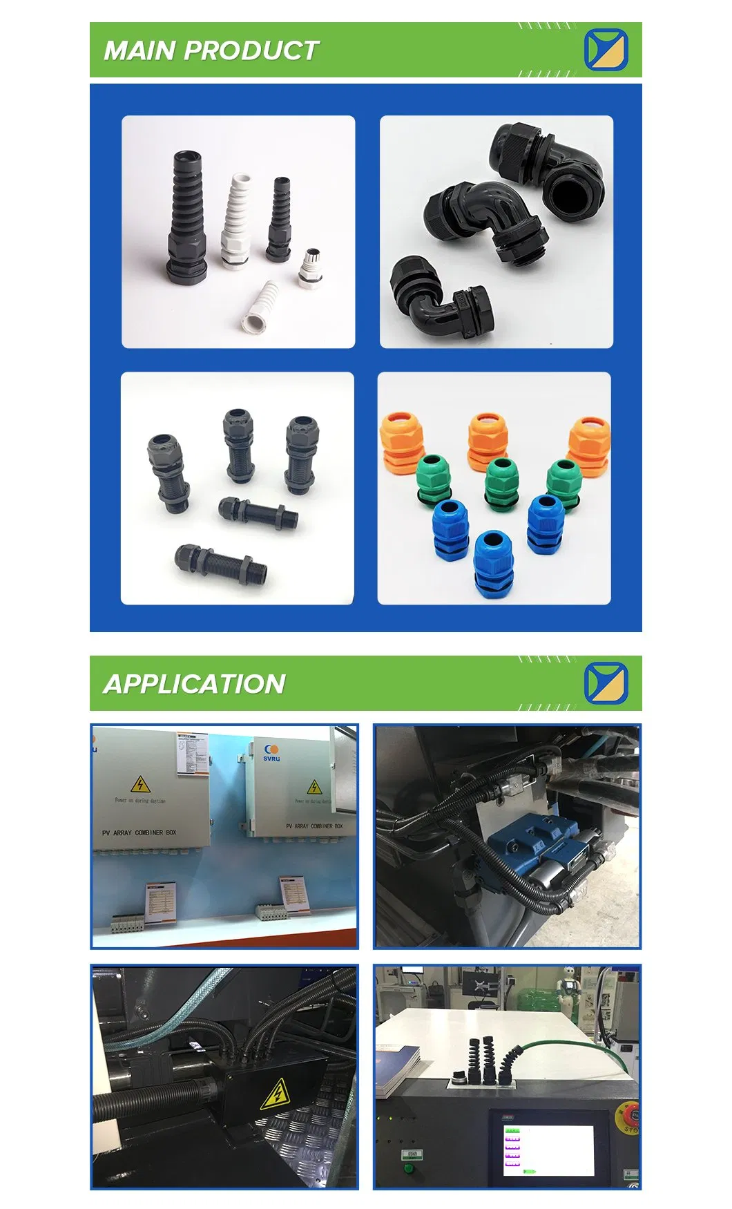 Nylon PA66 Pg11 Quick Connector for Flexible Corrugated Pipe Ad15.8mm Pg11-Ad15.8