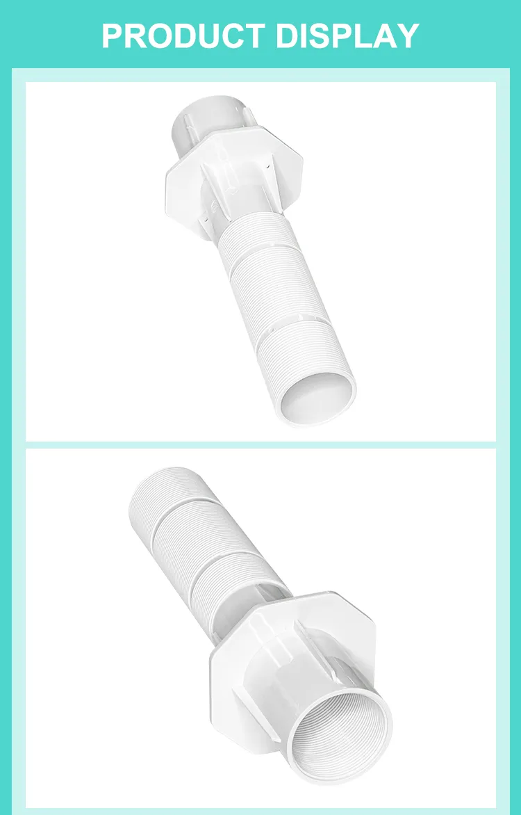 Swimming Pool Pipe Fitting Accessories PVC Wall Conduit Connector