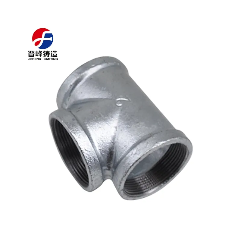 High Quality Galvanized Equal Tee Malleable Iron Pipe Fittings