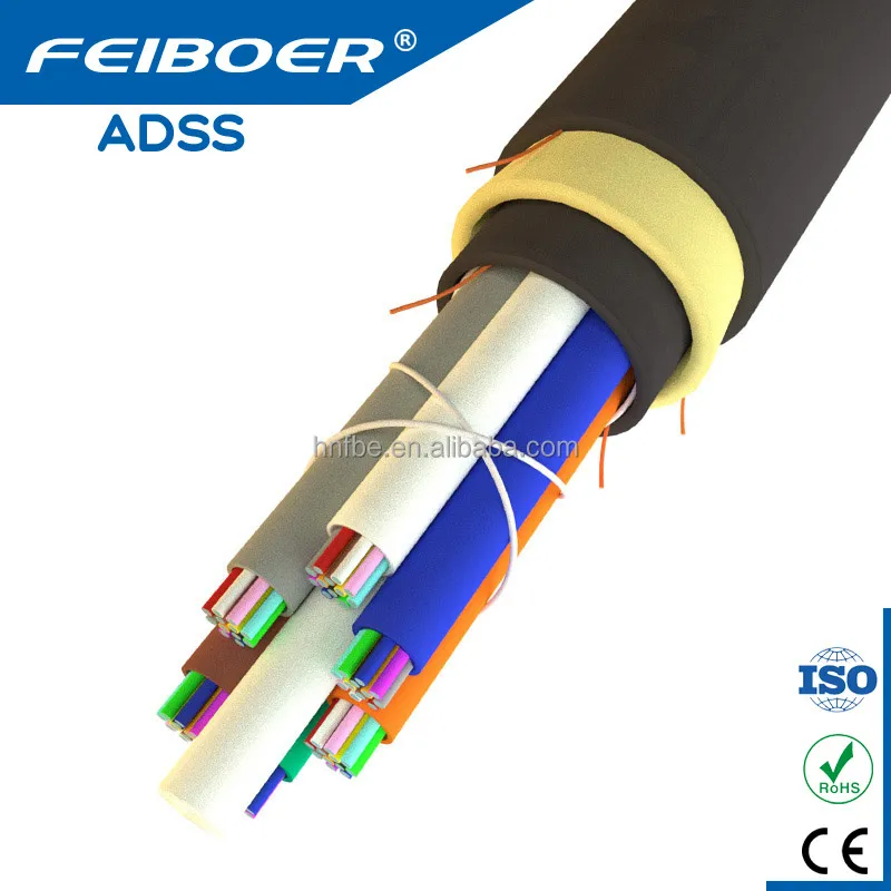 GYFTY FRP G652D 2 4 6 12 24 Core Single Mode Fiber Optic Cable for Underground Feiboer Factory Multimoodfiber Telecommunication