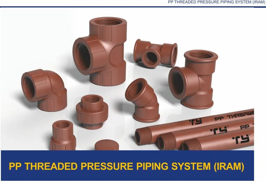 High Quality Pph /PVC/CPVC Thread Pipe &amp; Fittings Pipe