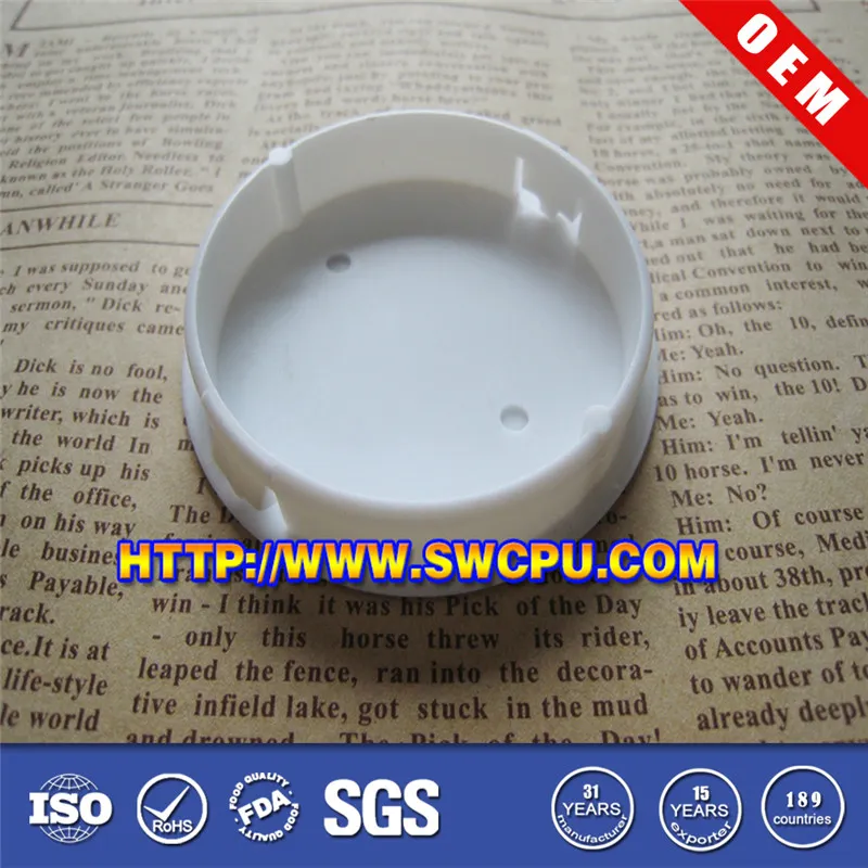 Custom Black PP Plastic Round Screw Cap/ Plug for Pipe