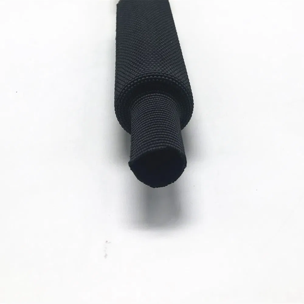 Industrial Black Abrasion Protective Braided Woven Polyolefin Chafe Resistant Polyester Yarns 2: 1 R Industrial Black Abrasion Protective Braided Woven Polyolefin Chafe Resistant Polyester Yarns 2: 1 R