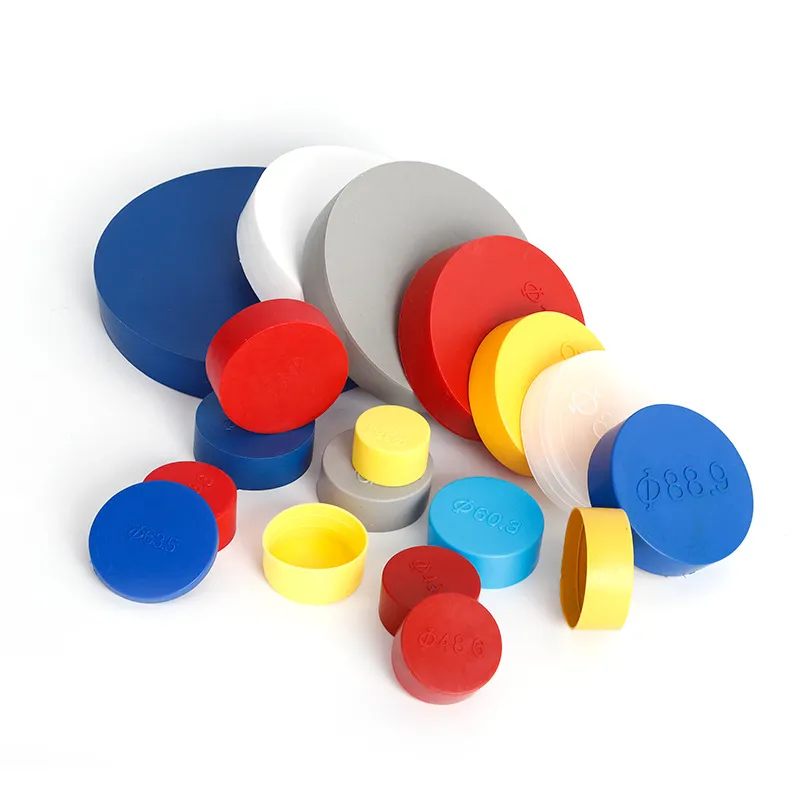 88.9mm Colorful RoHS Nylon Plastic Round Hole Covers Pipe End Cap Outer Pipe End Cover