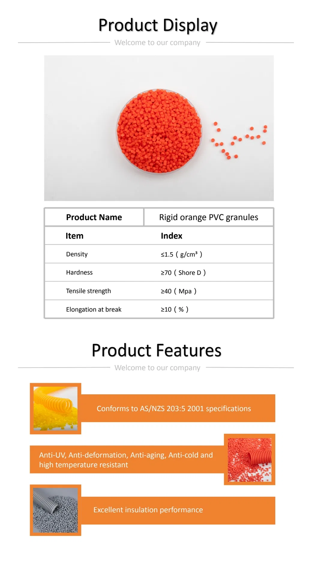 Electrical Conduits PVC Compound Corrugated Pipe PVC Granules Cable Protection Pipes