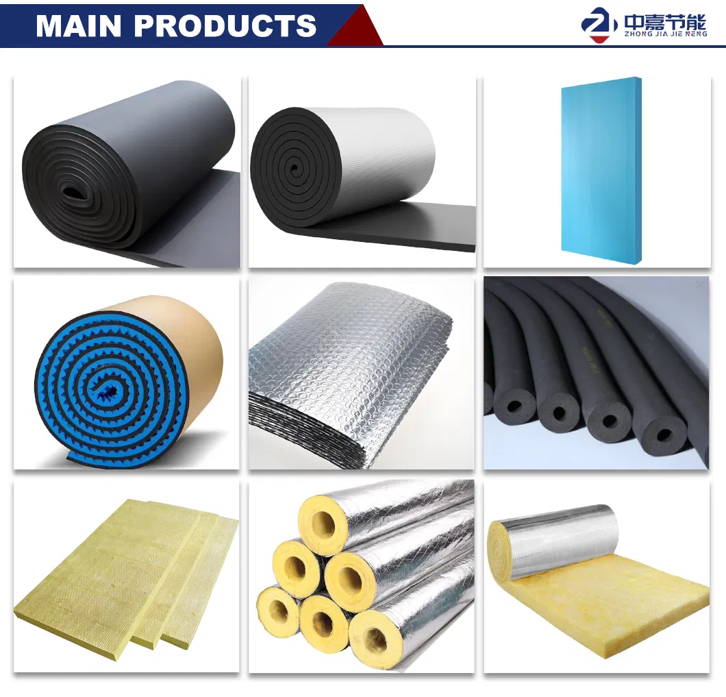 Rubber Insulation Foam Round Pipe Roll Insulation Pipe Polymer Sleeve with Aluminum Foil