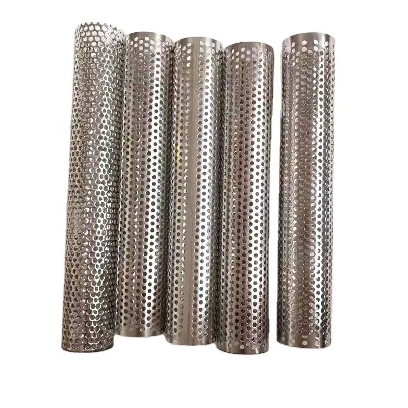 Filter Tube Stainless Steel Spiral Welded Porous Metal Mesh Screens Tube Sink Leaking Air Strainer 3